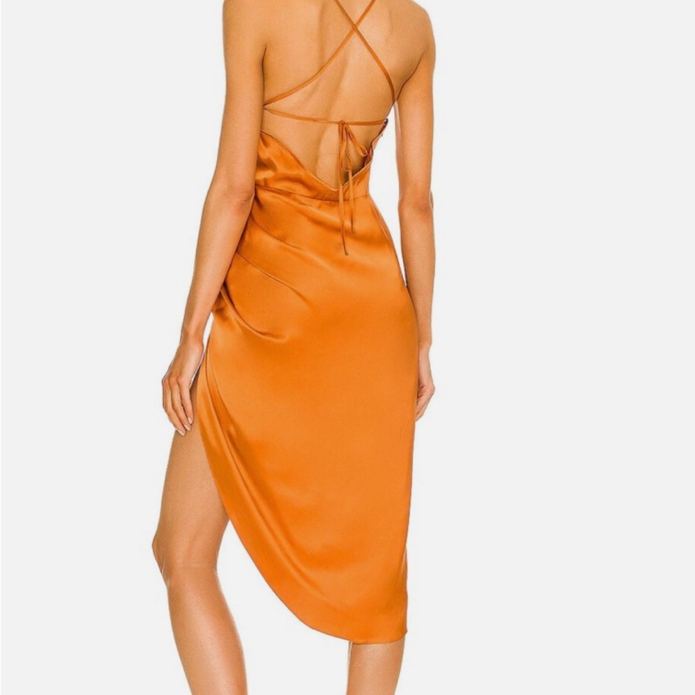 Amanda Uprichard X REVOLVE Jasalina Dress in Ginger ORANGE